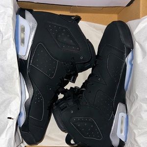 New Air Jordan 6 Retro: (GS) ‘Chrome’ Black/Metallic silver-Black